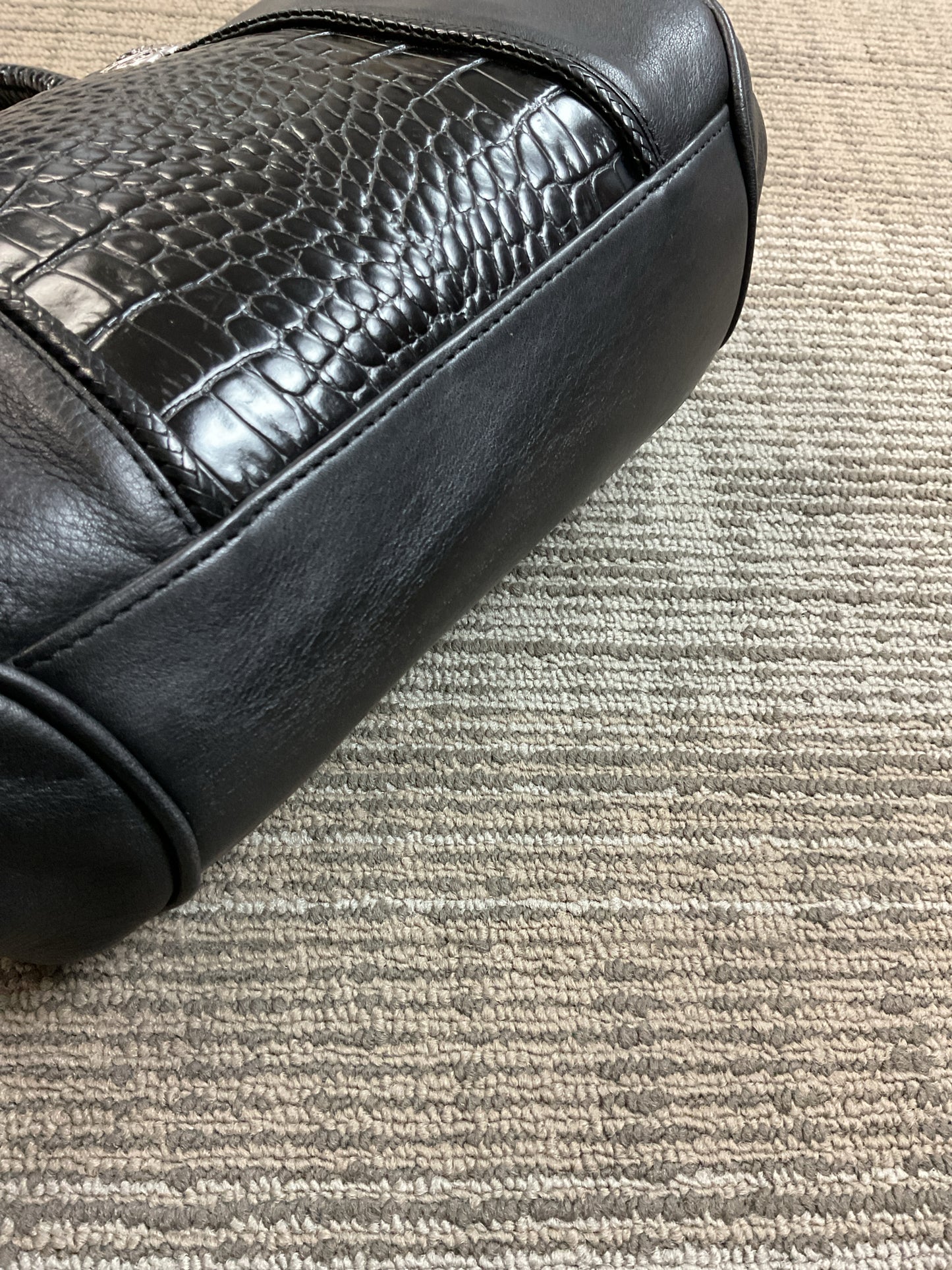 Brighton Purse Mini Leather Satchel ADORABLE Croco accent