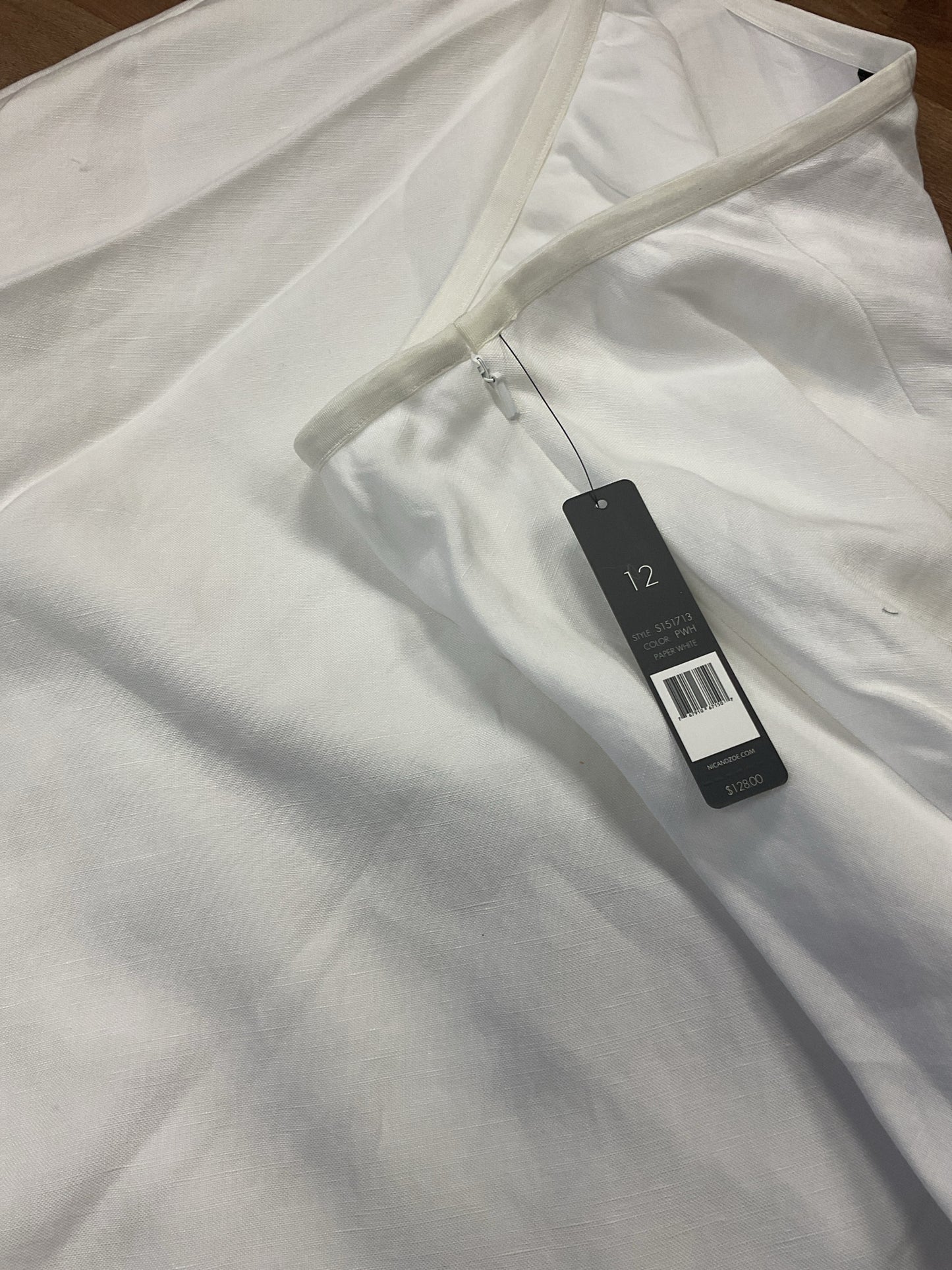 Nic + Zoe Size 12 White Skirt