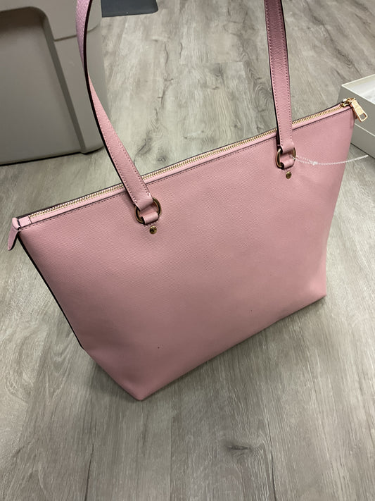 coach Purse Gallery Tote With Rose Bouquet Print Interior NWOT zip top 91147