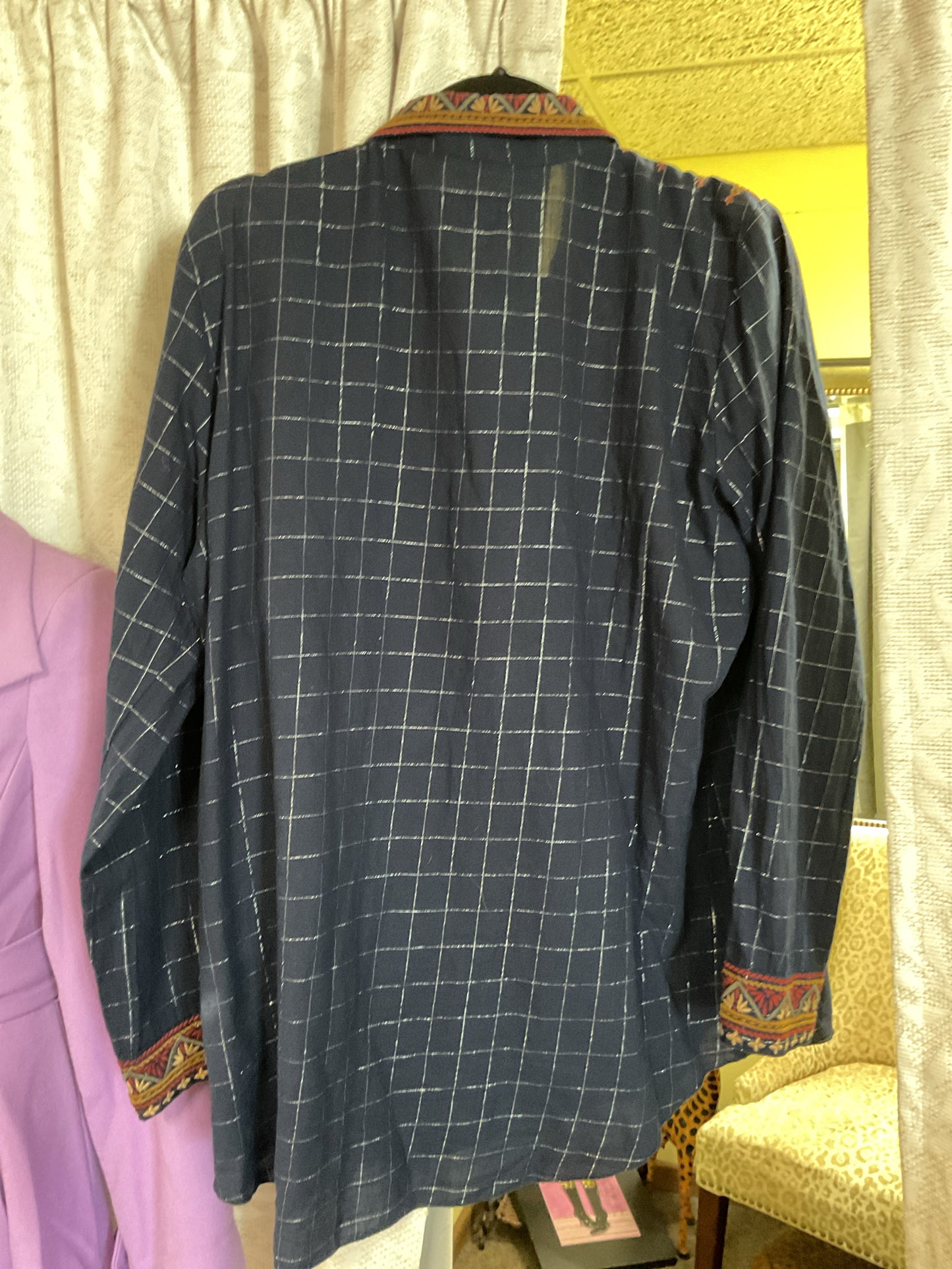 Johnny Was workshop L button down shirt