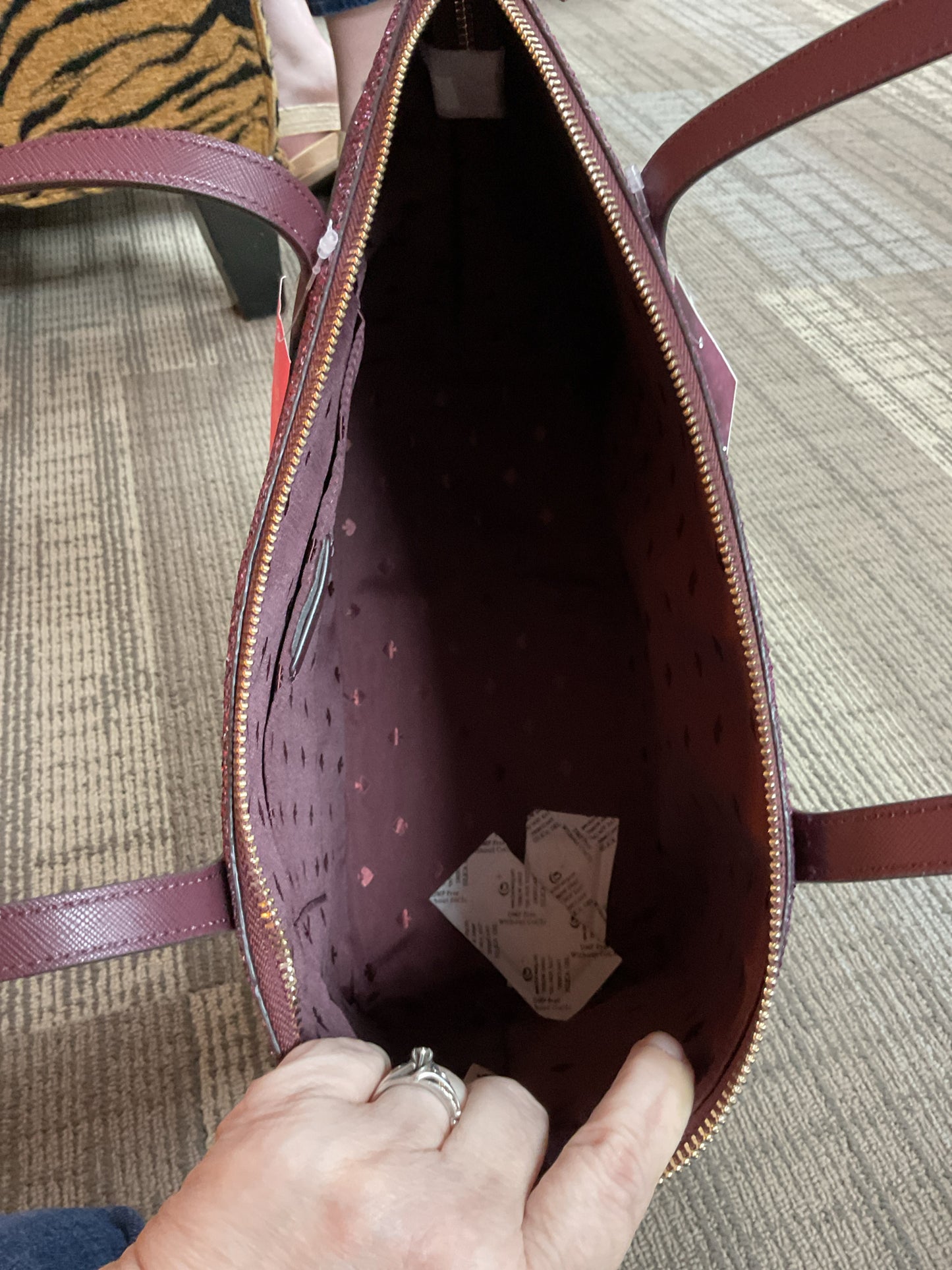 Kate Spade Purse glitter mixed NWT tote