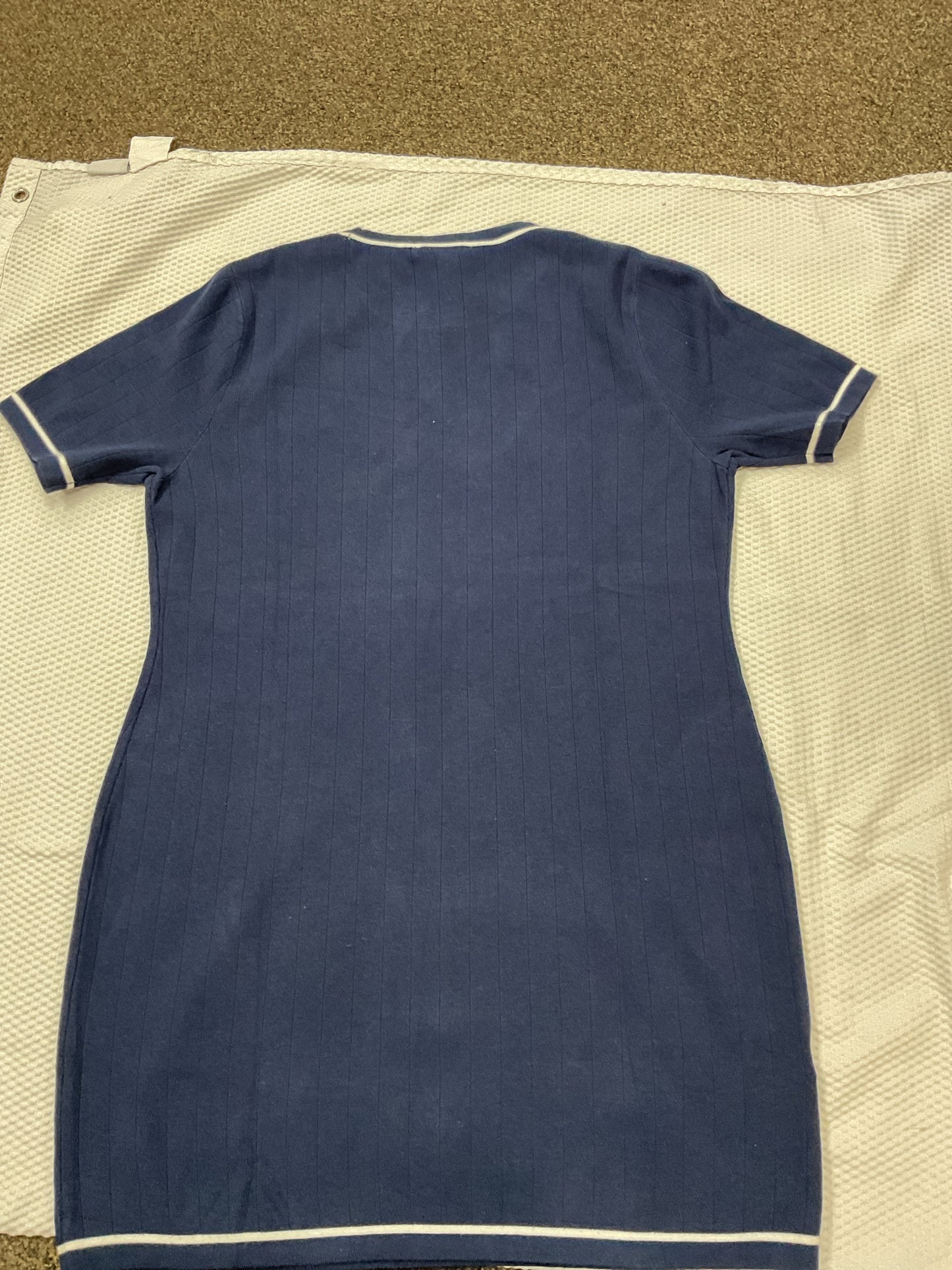 MNG Size XXL Navy Dress NWT T shirt ribbed dress fits XL