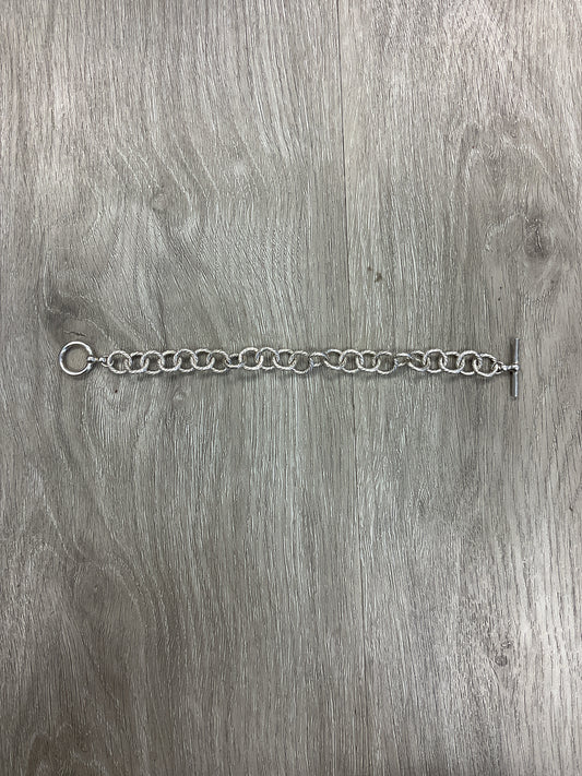 925 Sterling Bracelet round links 7.5" toggle