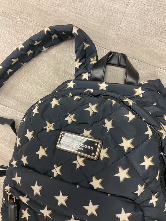 Marc Jacobs Backpack star print quilted nylon dark navy in new shape