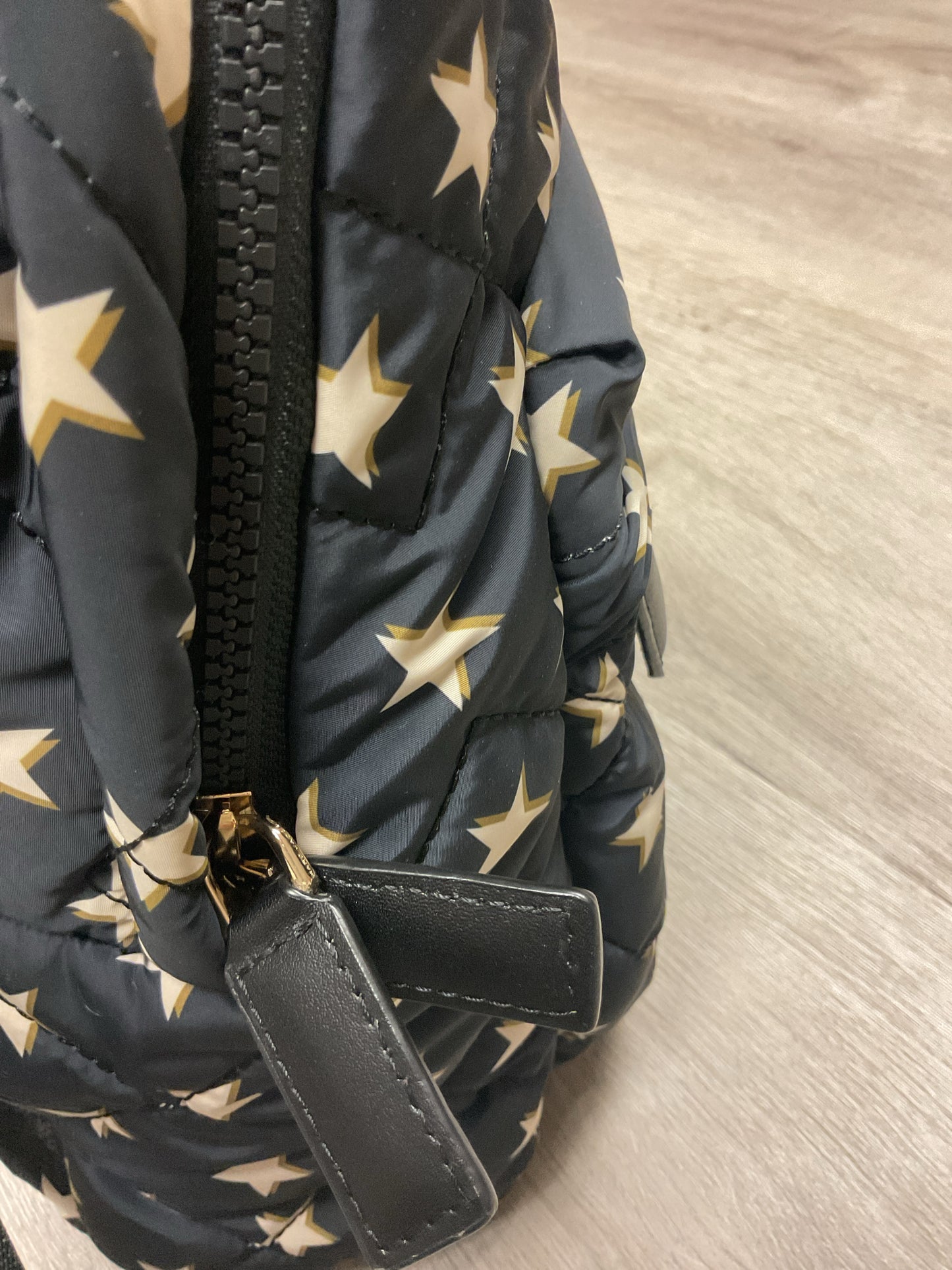 Marc Jacobs Backpack star print quilted nylon dark navy in new shape