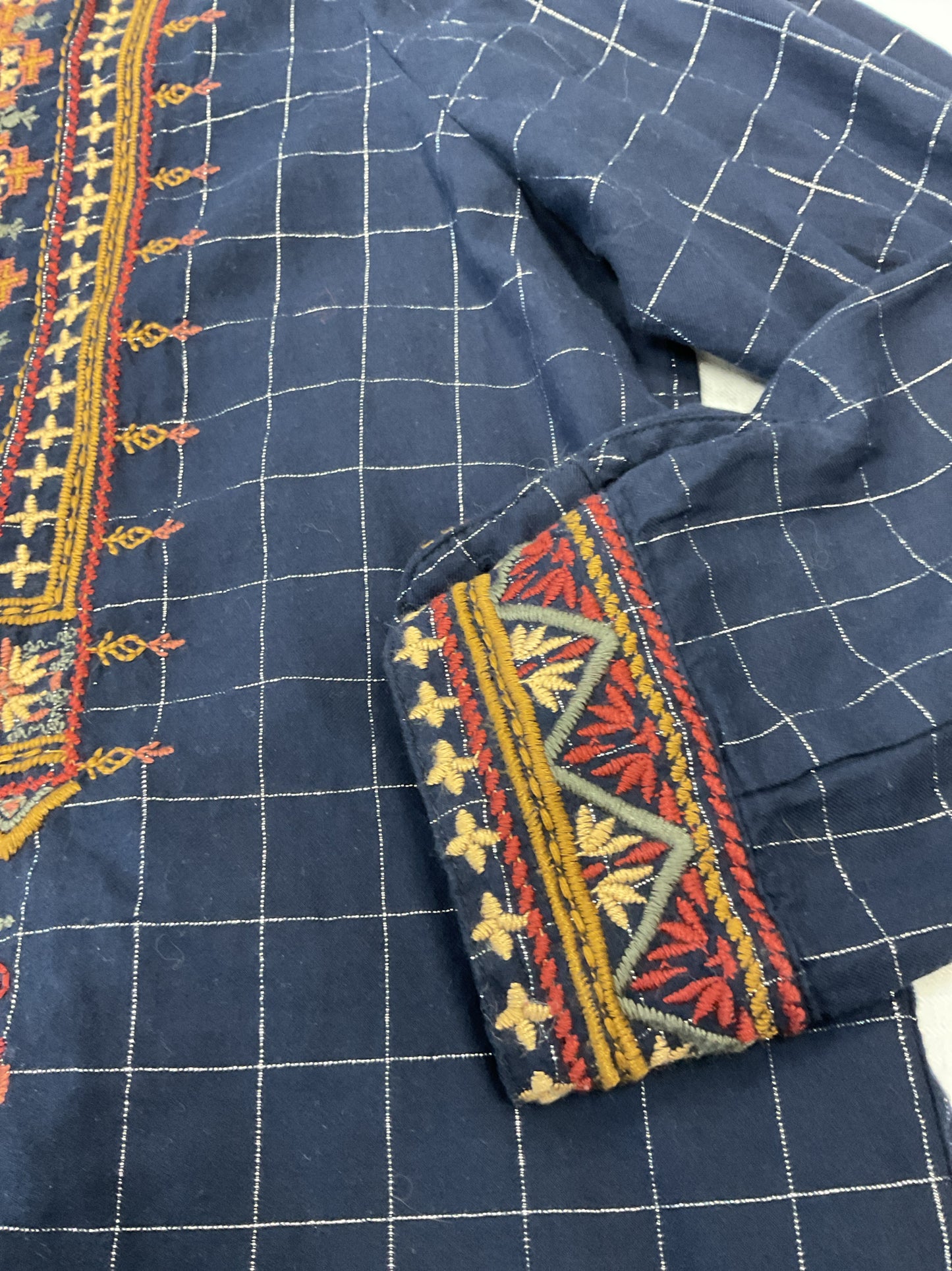 Johnny Was workshop L button down shirt