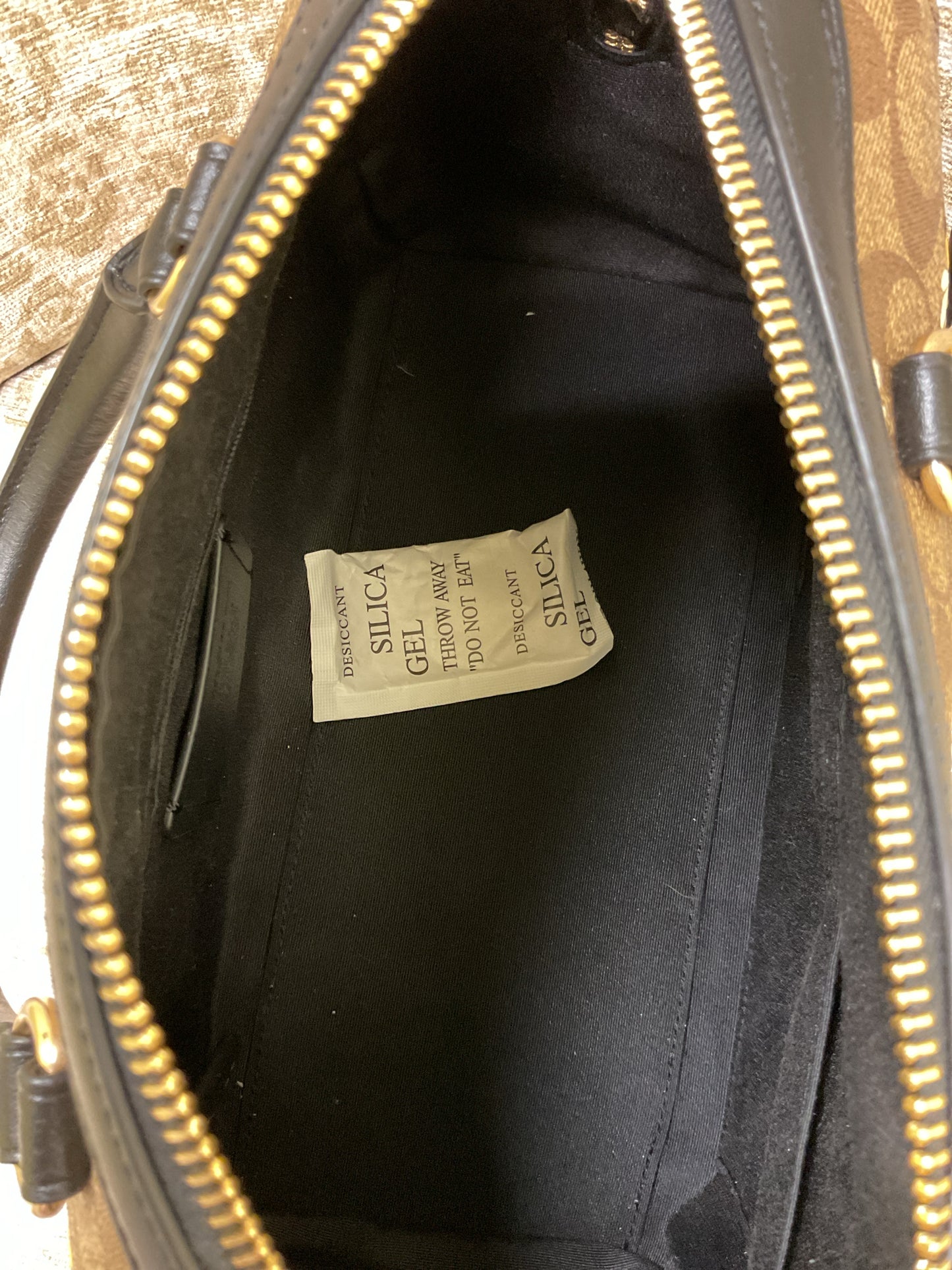 coach Purse C8591 Rowan Satchel Crossbody Bag Signature Bee Print