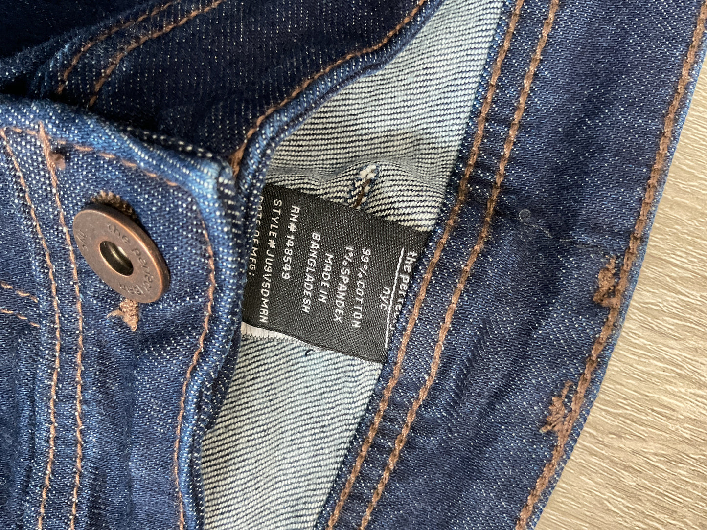 Size 38 F#%K Your Khakis Blue Jeans NWT Men's the perfect jean NYC slim 36x32