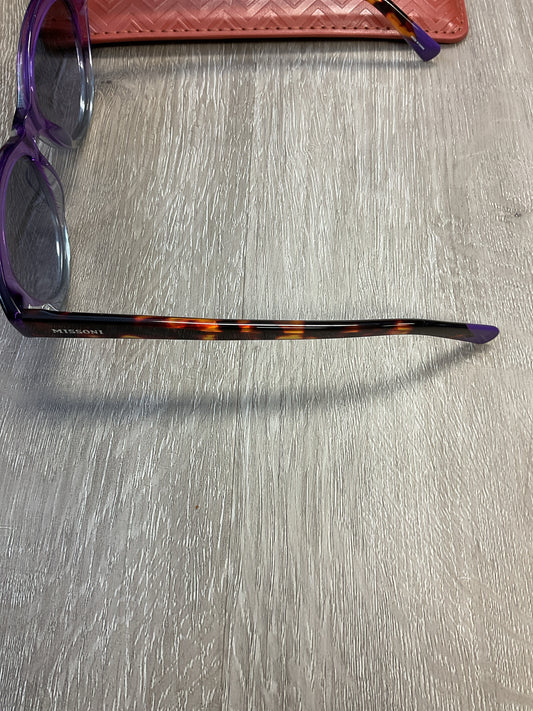 MISSONI Sunglasses violet havana cat eye new with case