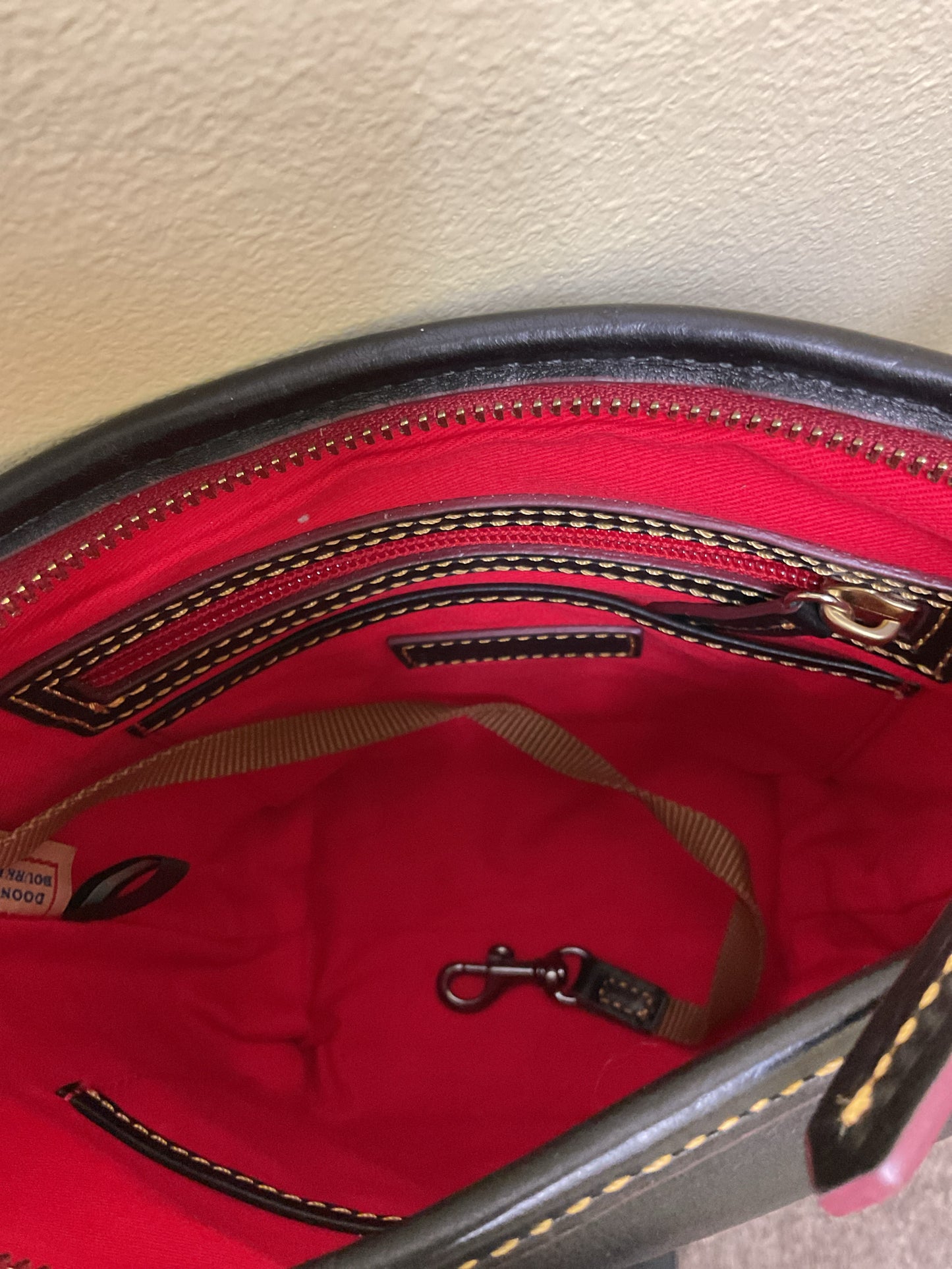 Dooney & Bourke Purse mini zip bucklet crossbody florentine leather
