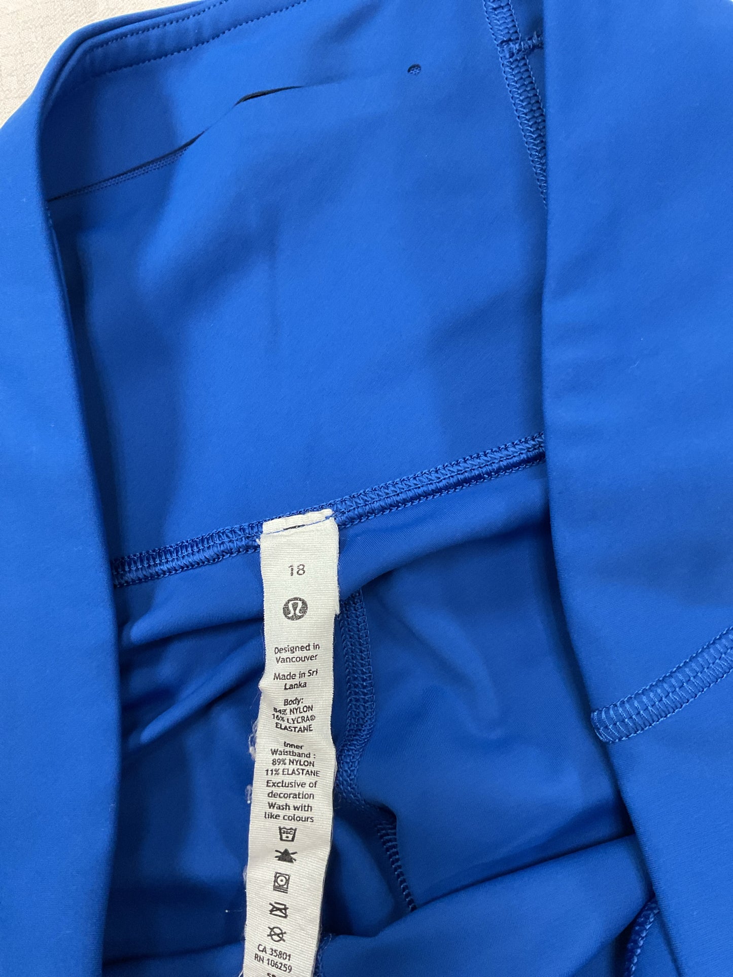 Lululemon Size 18 Royal Blue Pants crop
