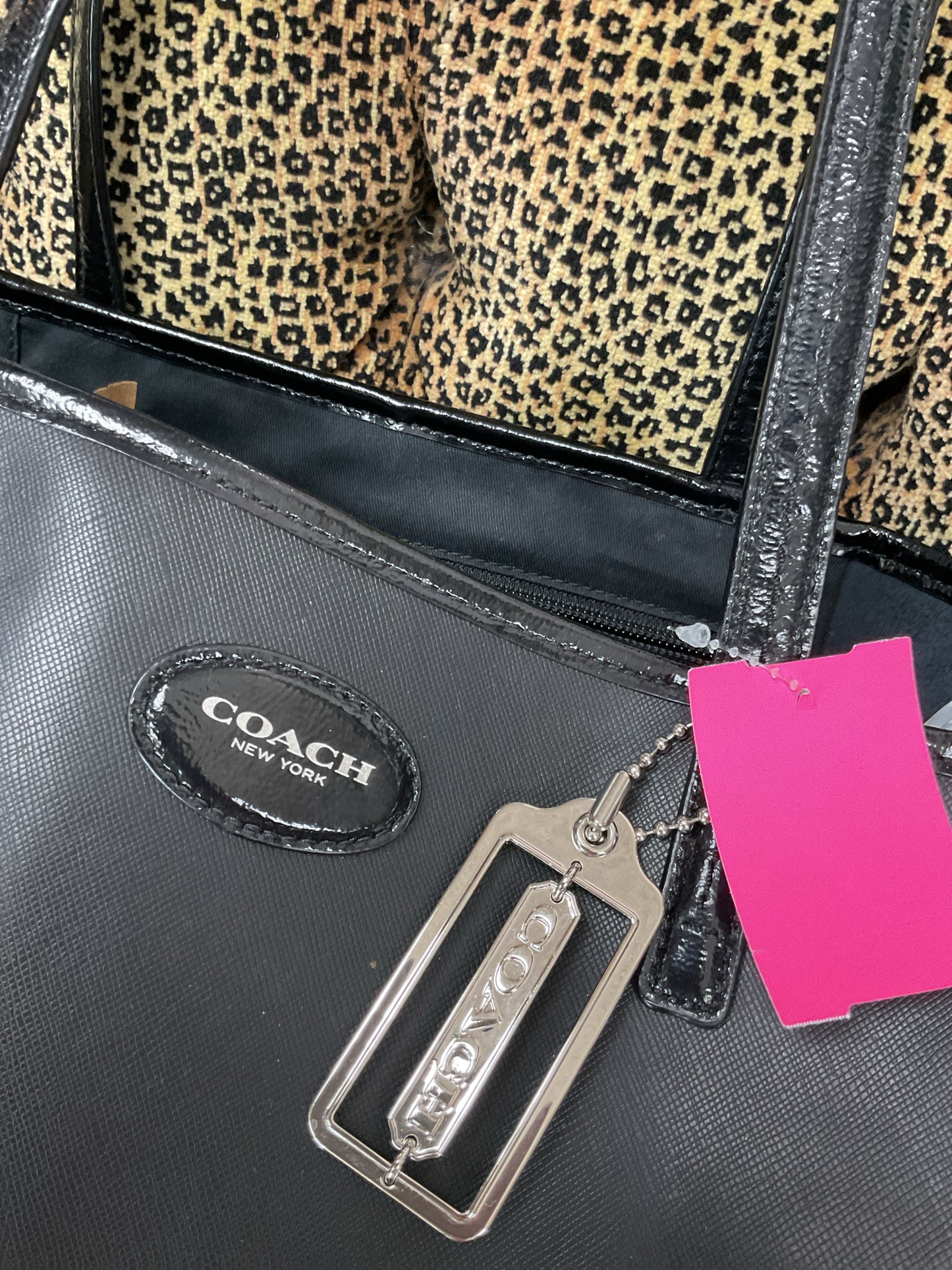 coach Purse 31326 crossgrain carryall tote black
