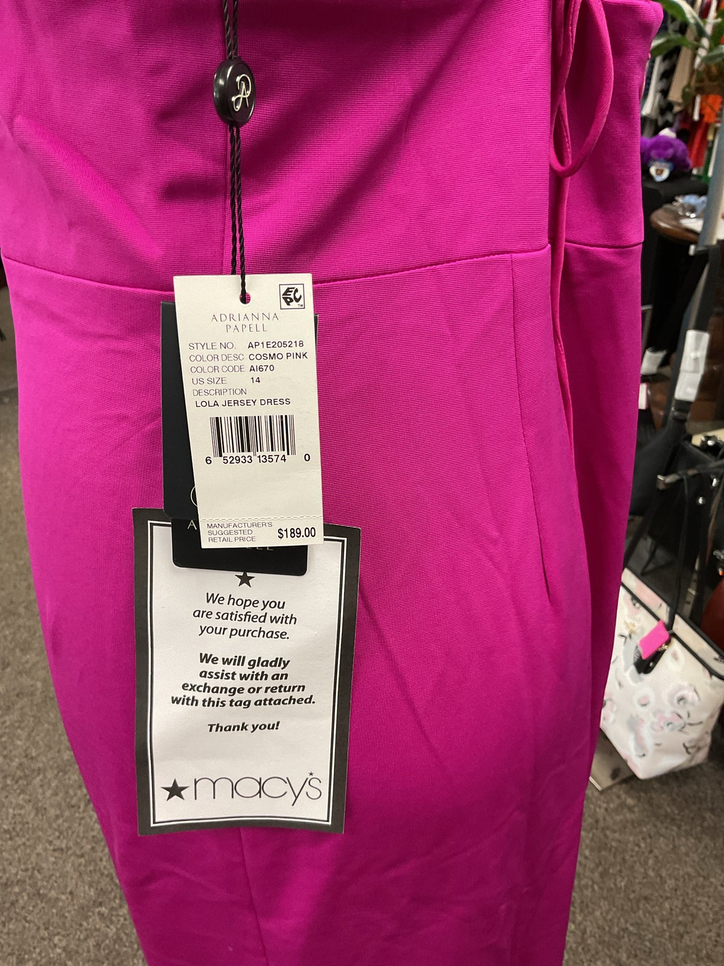 Adrianna Papel Size 14 Fuchsia Dress formal gown
