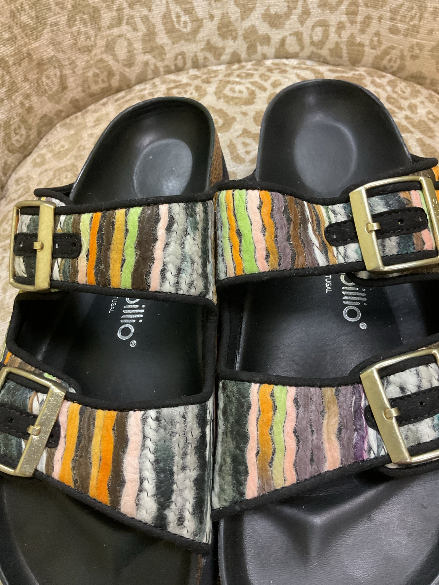 Birkenstock 9 Multi-Color Sandals Pap French Arizona NWOB