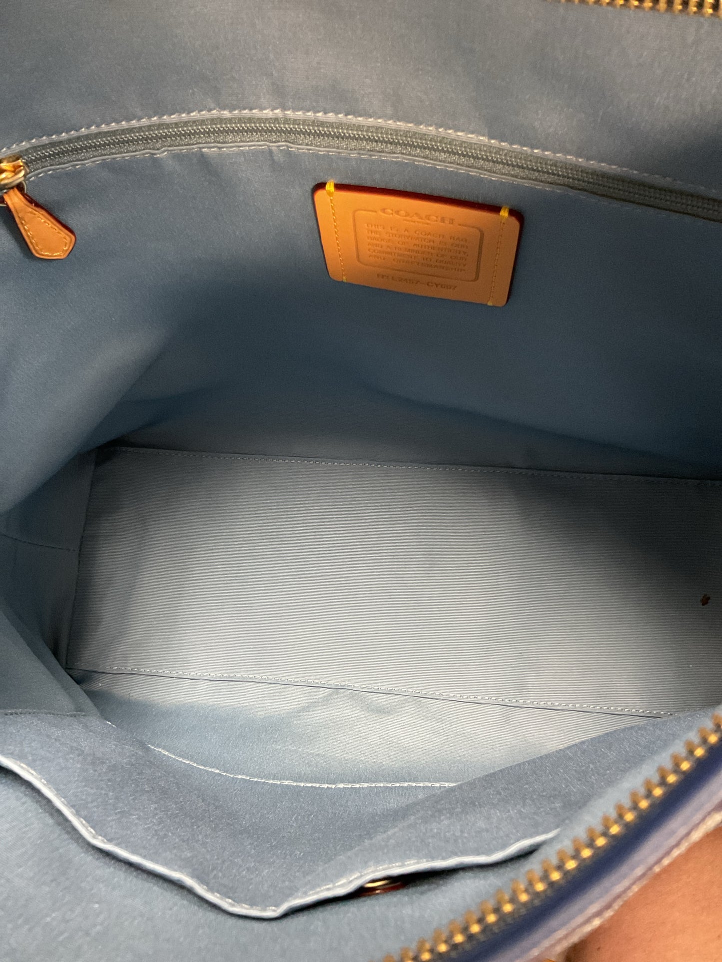 NWT Limited Coach Large Laurel Shoulder Bag In Signature Denim CY697