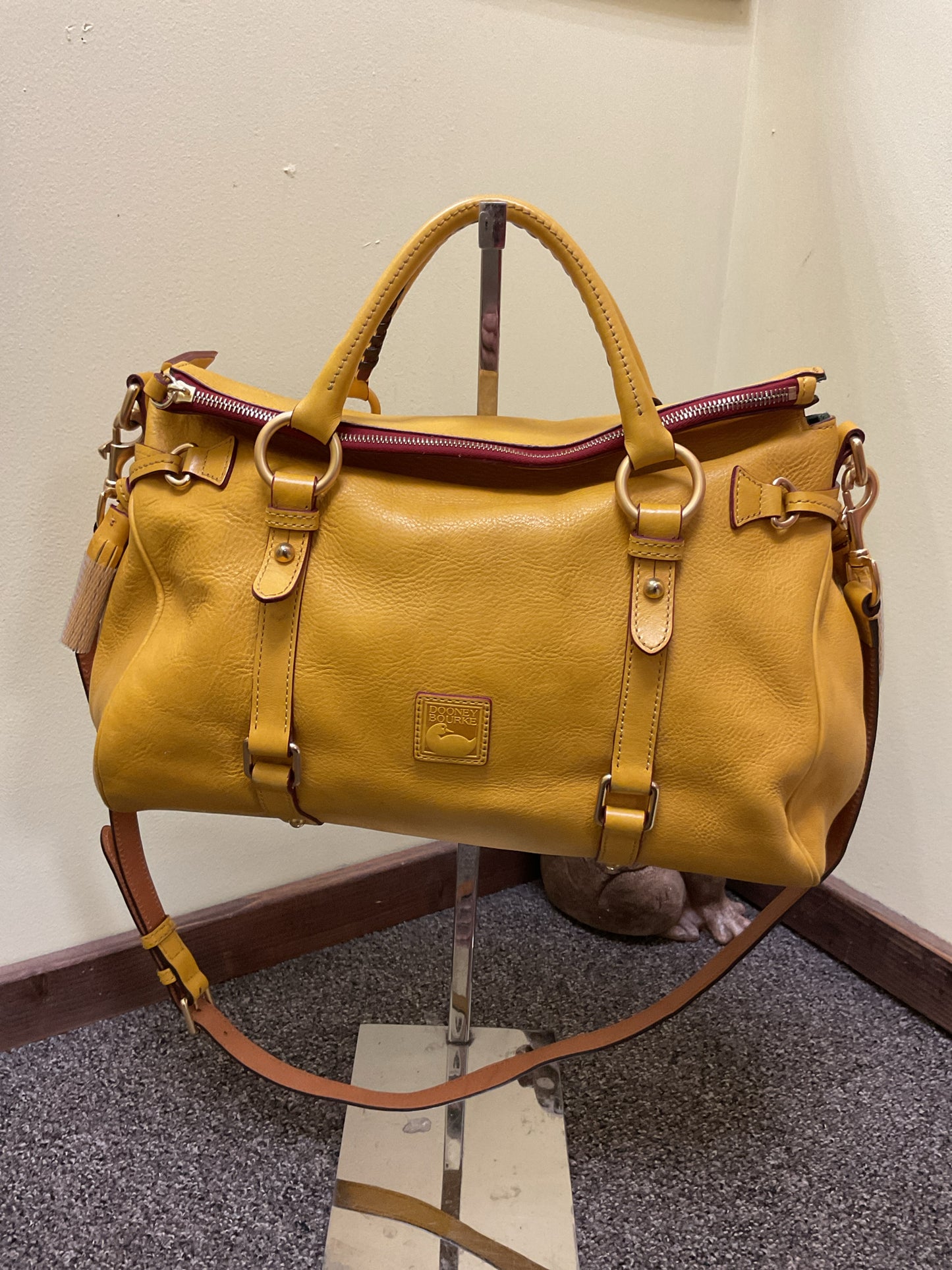 Dooney & Bourke Purse Sunflower mustard yellow medium satchel