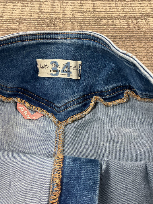 we the free Size 34 Blue Jeans flare leg & 33" LONG inseam