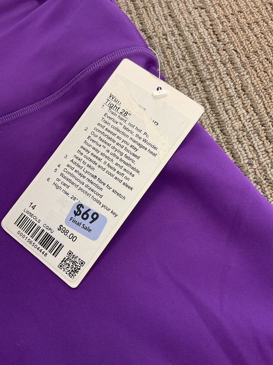 Lululemon Size 14 Purple Pants