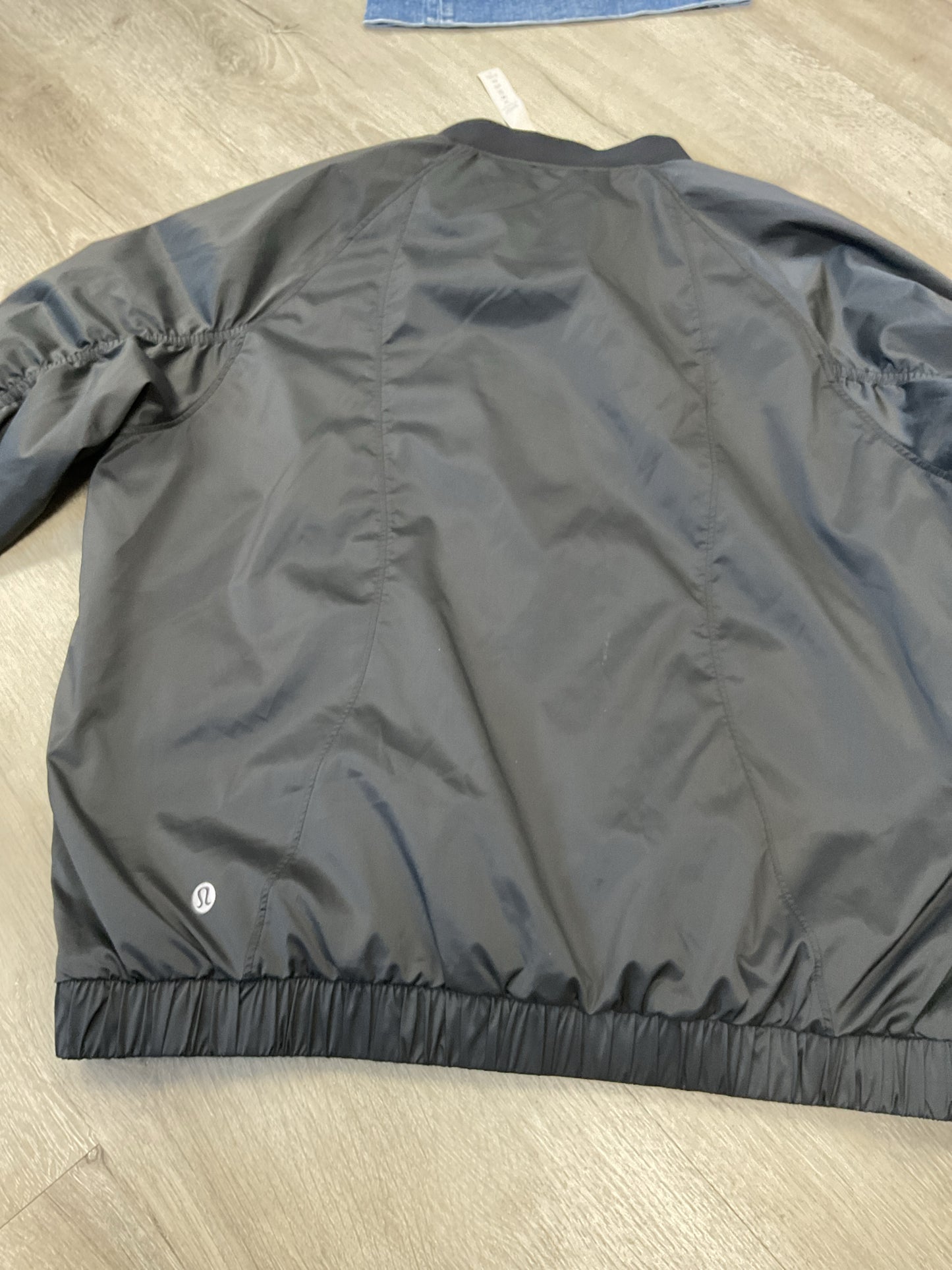 Lululemon Size 6 Black jacket satin full zip