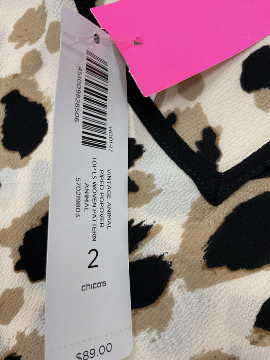 Chico's Size L Leopard Shirt