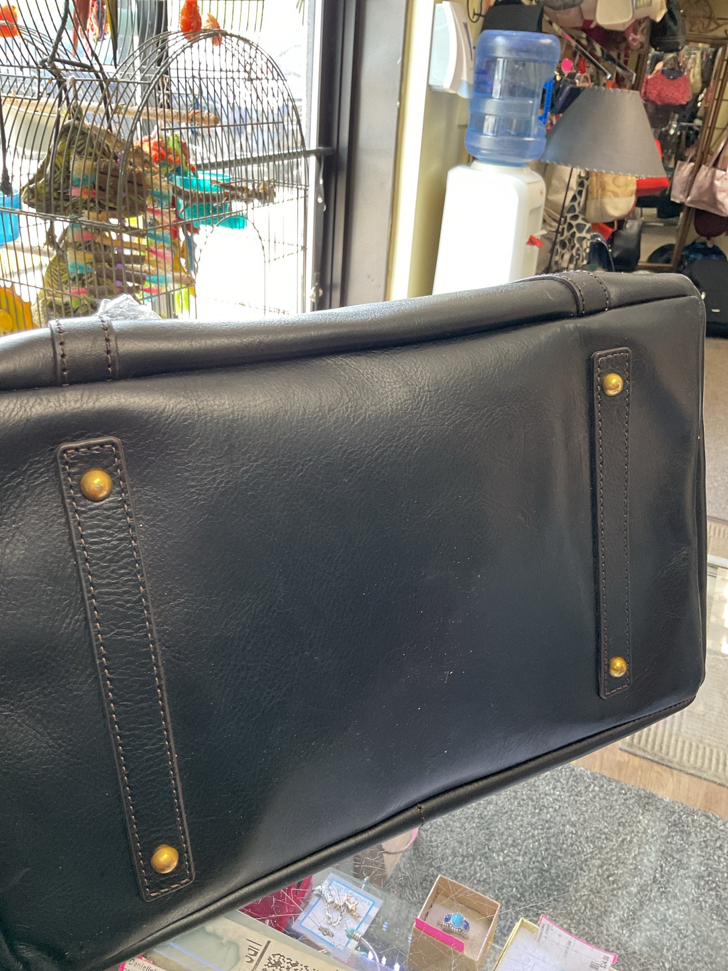 Dooney & Bourke black Large convertible shopper