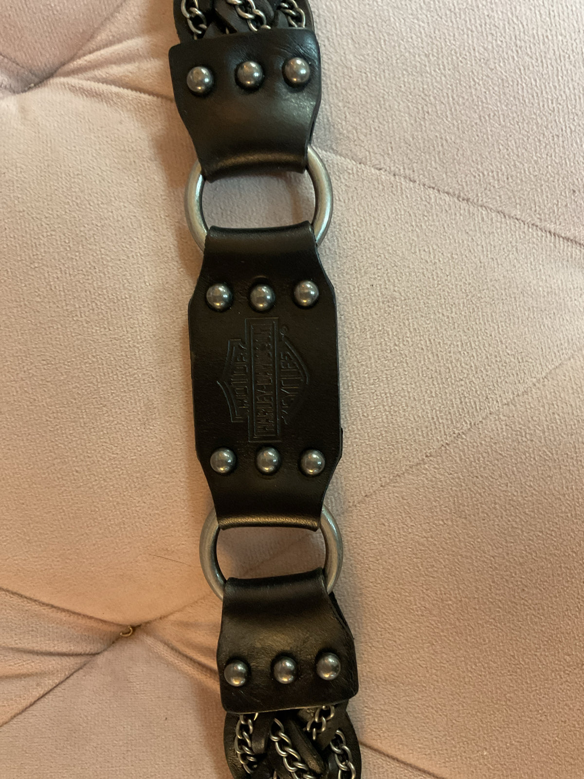 Harley Davidson Belt Medium vintage chain woven