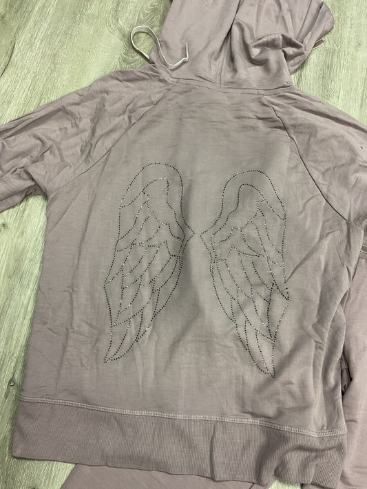 Victoria's Secret Size l fits M Mauve Shirt zip jacket NWT with s lounge pants