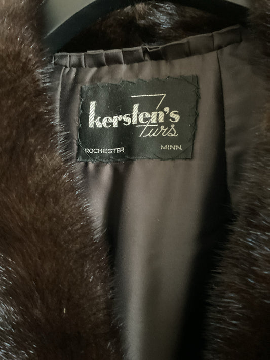 Vintage Coat Mink fur coat size XL