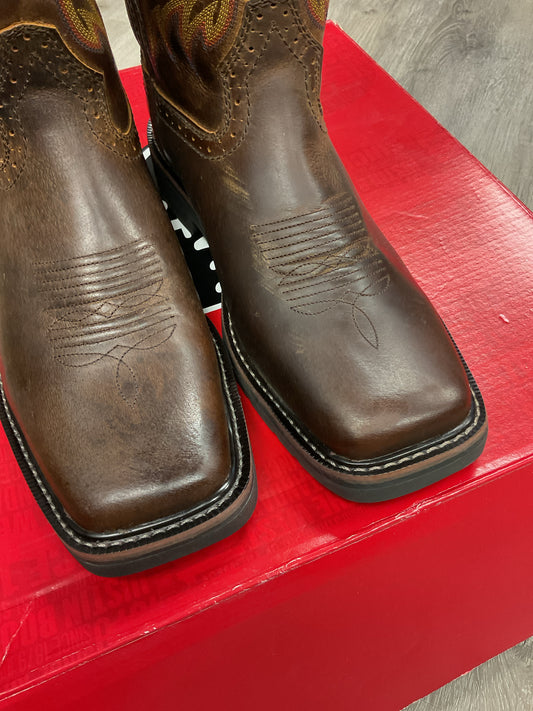 10 Justin Brown Boots SE4681 brown leather cowhide