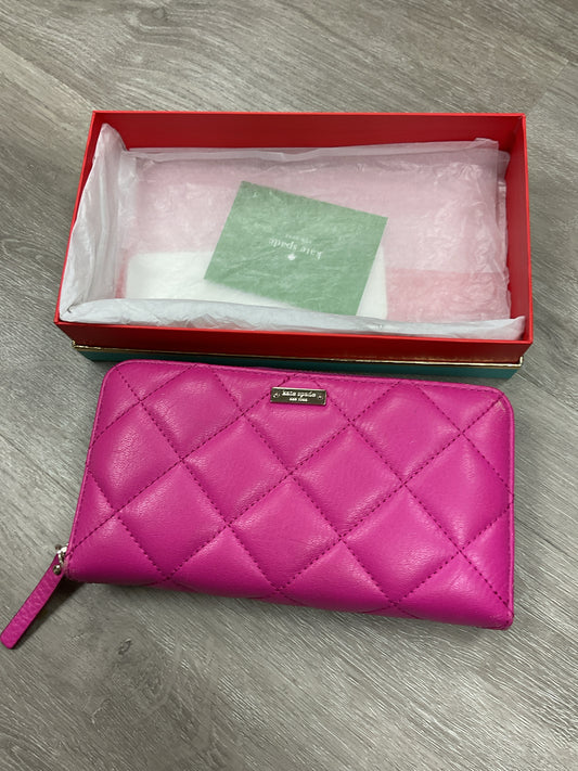 Kate Spade Wallet Lacey Gold Coast lightly used leather hot pink