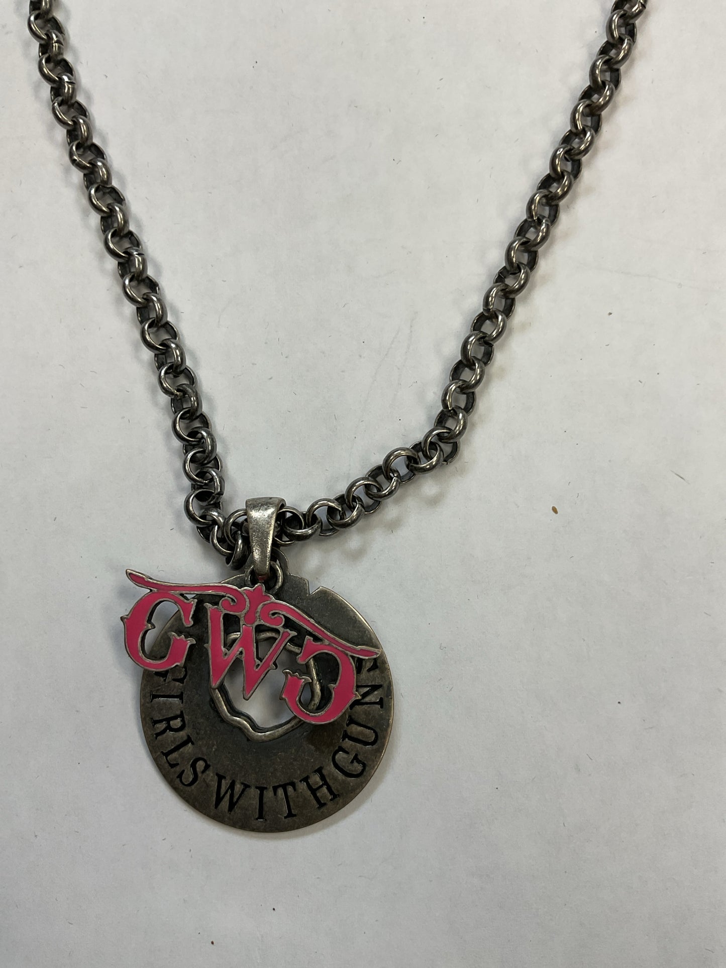 Montana Silversmiths Necklace Girls With Guns pendant
