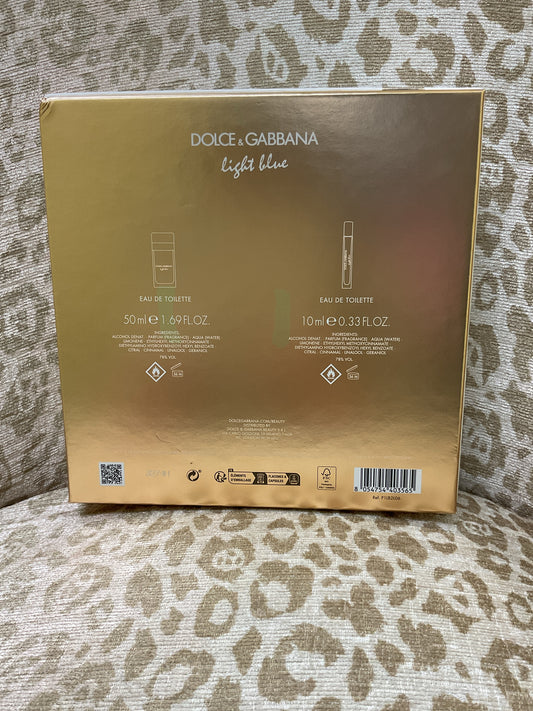 Dolce and Gabbana light blue set perfume