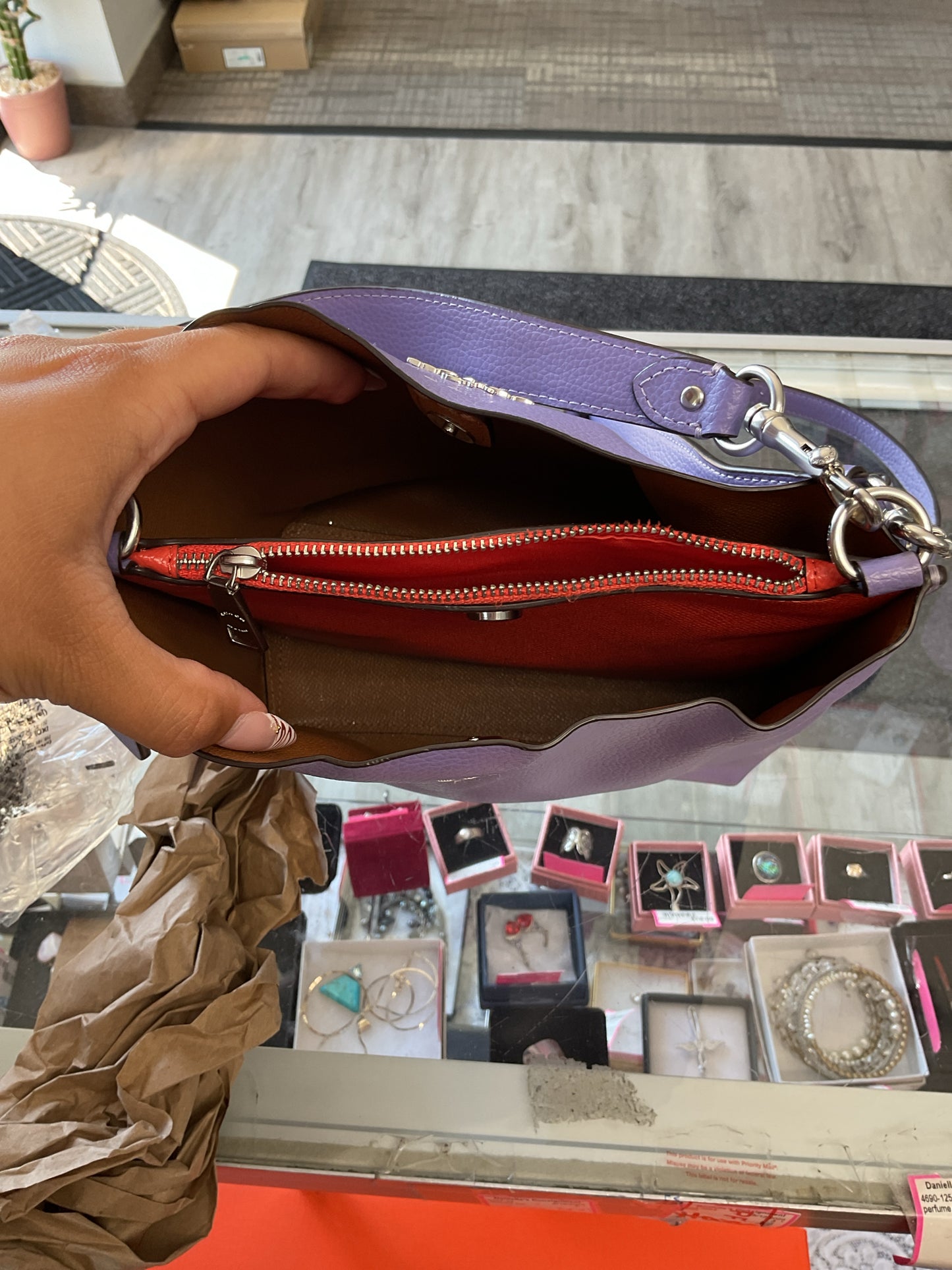 coach Purse Coach Mollie Bucket Bag22 Crossbody LEATHER Lilac