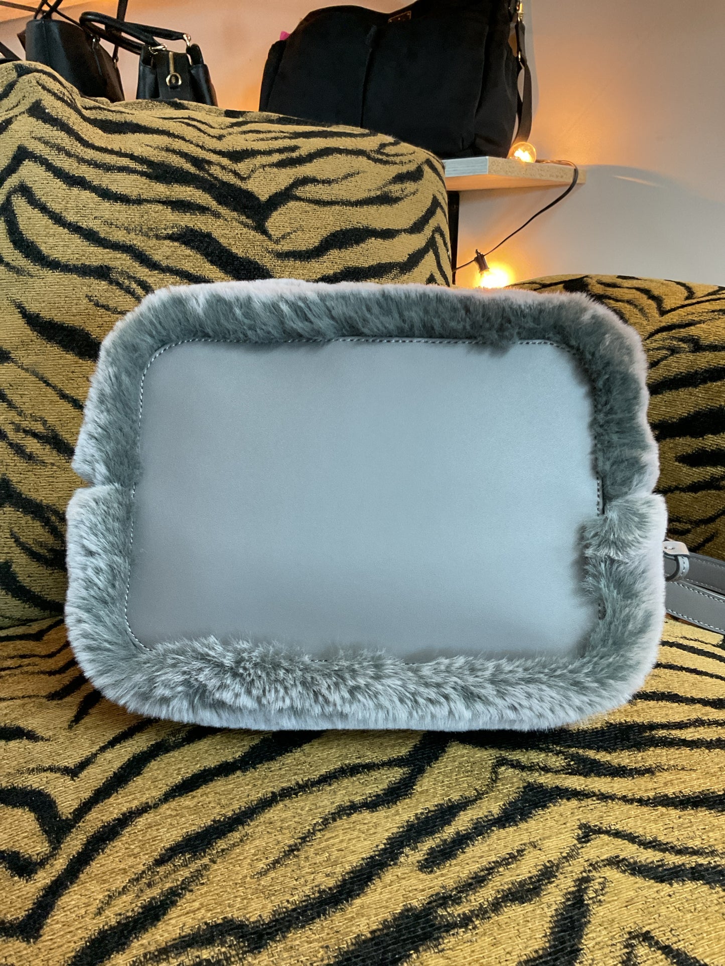 Kate Spade Purse Marti Faux Fur Small bucket bag