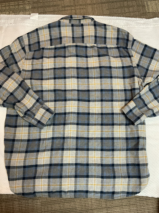 Size XXL Pendleton Gray Long Sleeve Shirt Burnside flannel