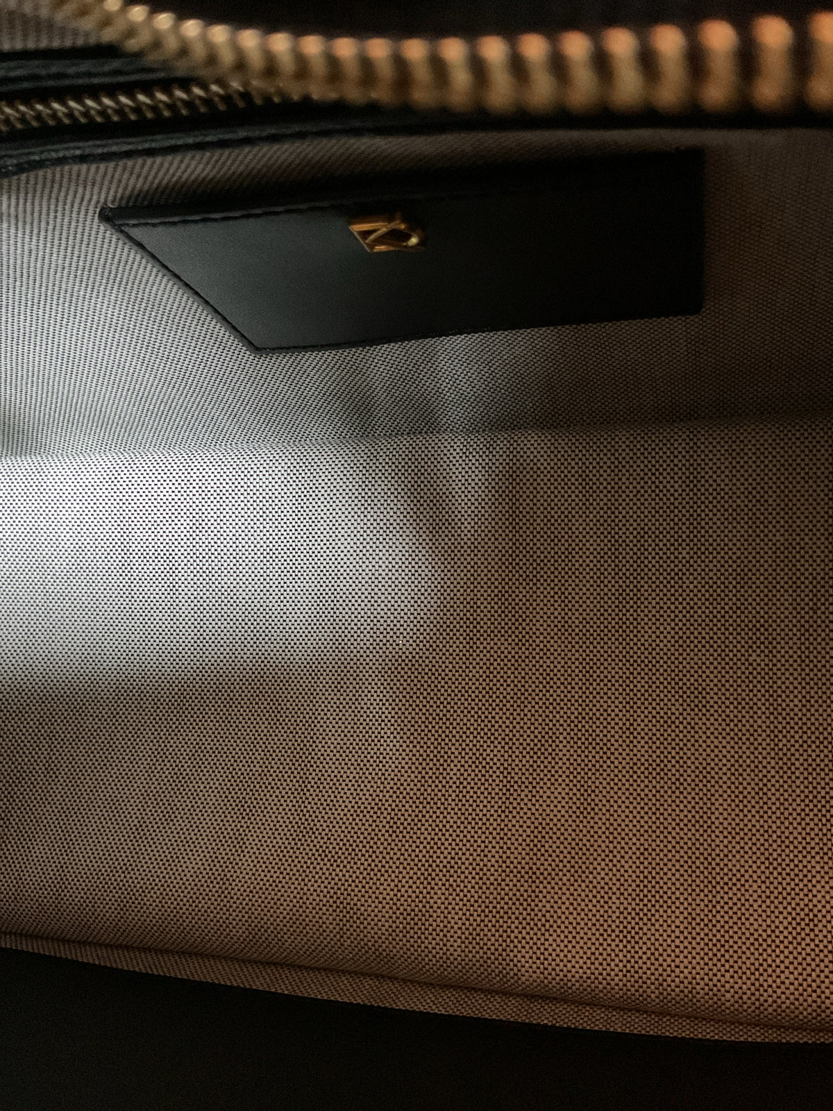 Donna Karan Purse NWT black python with gold chain