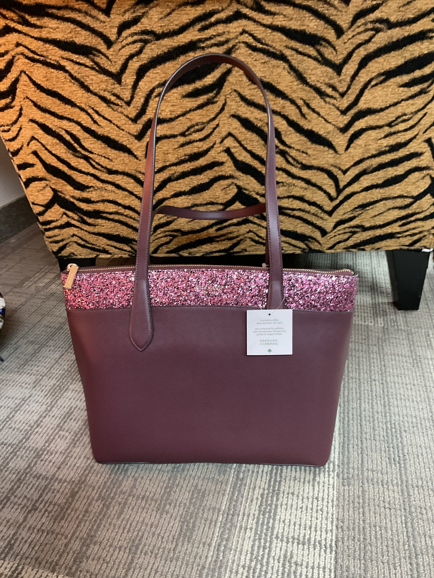 Kate Spade Purse glitter mixed NWT tote