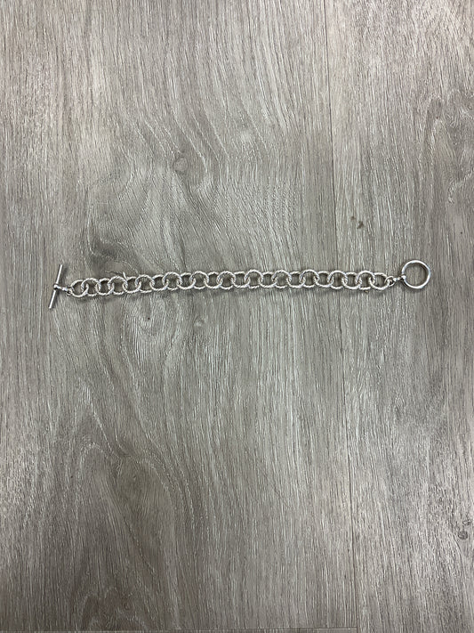 925 Sterling Bracelet round links 7.5" toggle