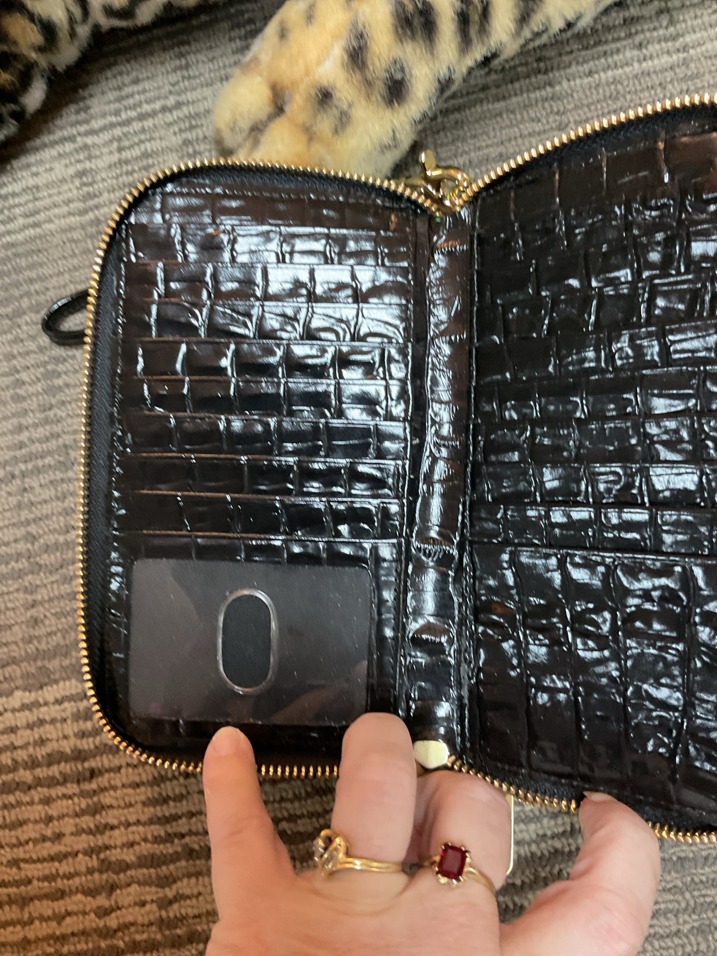 Brahmin Wallet Melbourne Zora zip around wallet wristlet