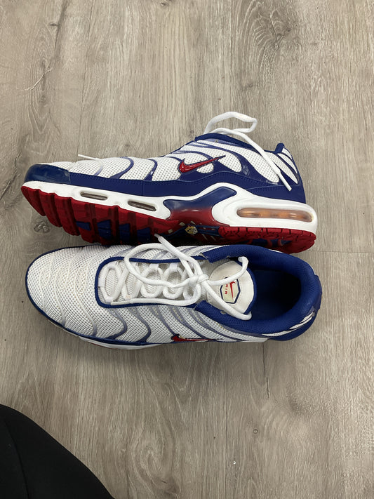 11 Nike White Men's Shoes airmax plus red white blue