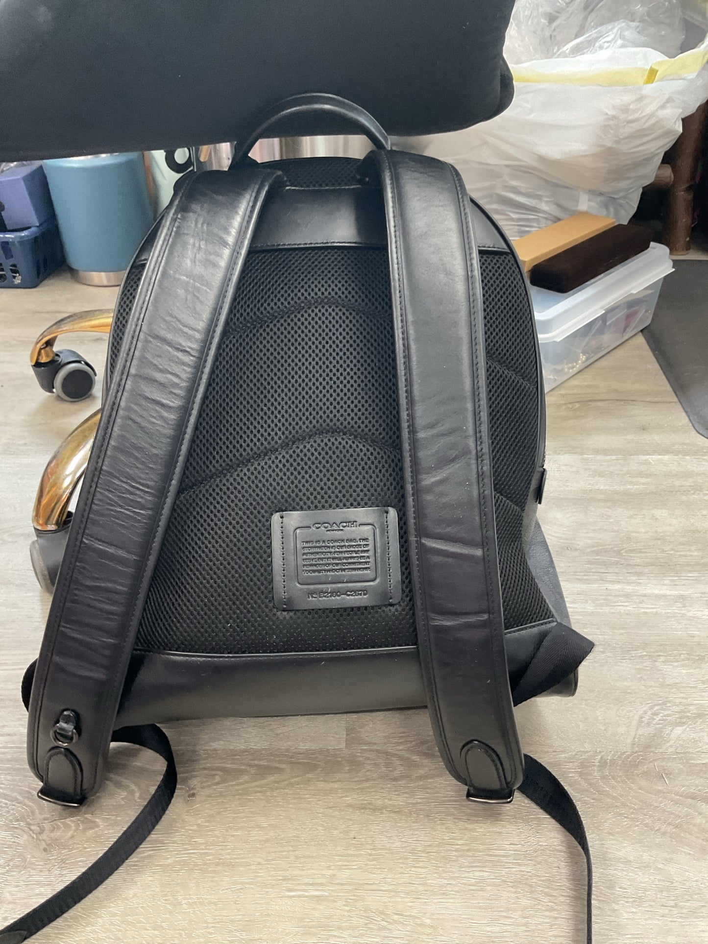 coach Backpack Charter C2670 gray and black Xl
