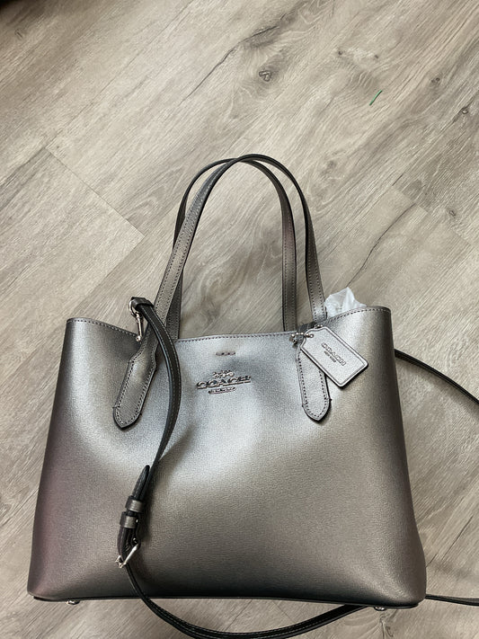 coach Purse Avenue Carryall Bag Tote Crossbody Purse Metallic 48734 gunmetal