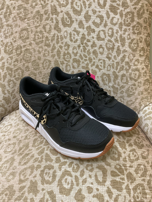Nike 8 Black shoes air max black with cheetah leopard swoosh NWOB