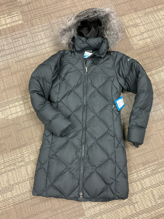 Columbia Size XS Black Coat Responsible down long NWT