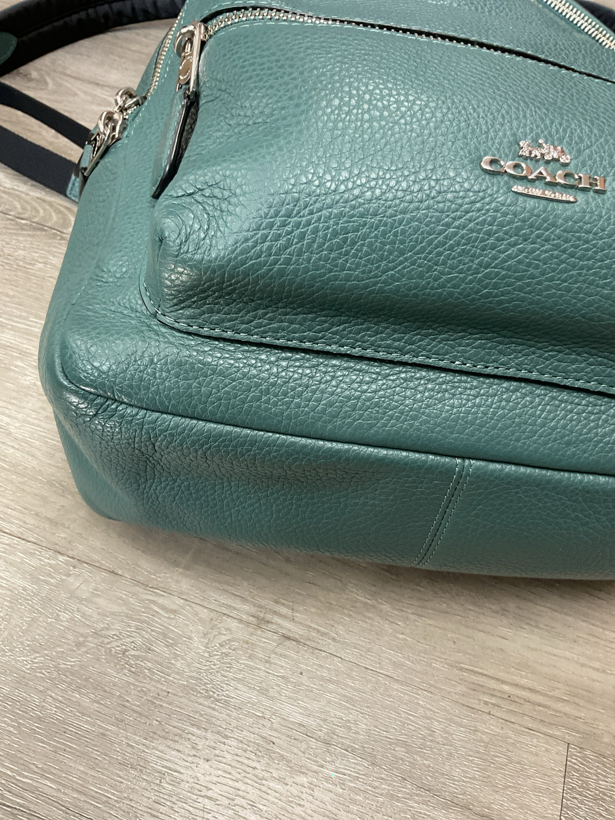 coach Backpack Charlie F30550 Medium Backpack Pebble Leather Silver Hardwar