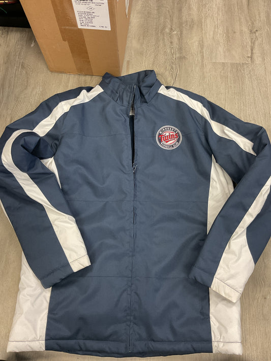 Minnesota Twins Size M Gray jacket zip insulated