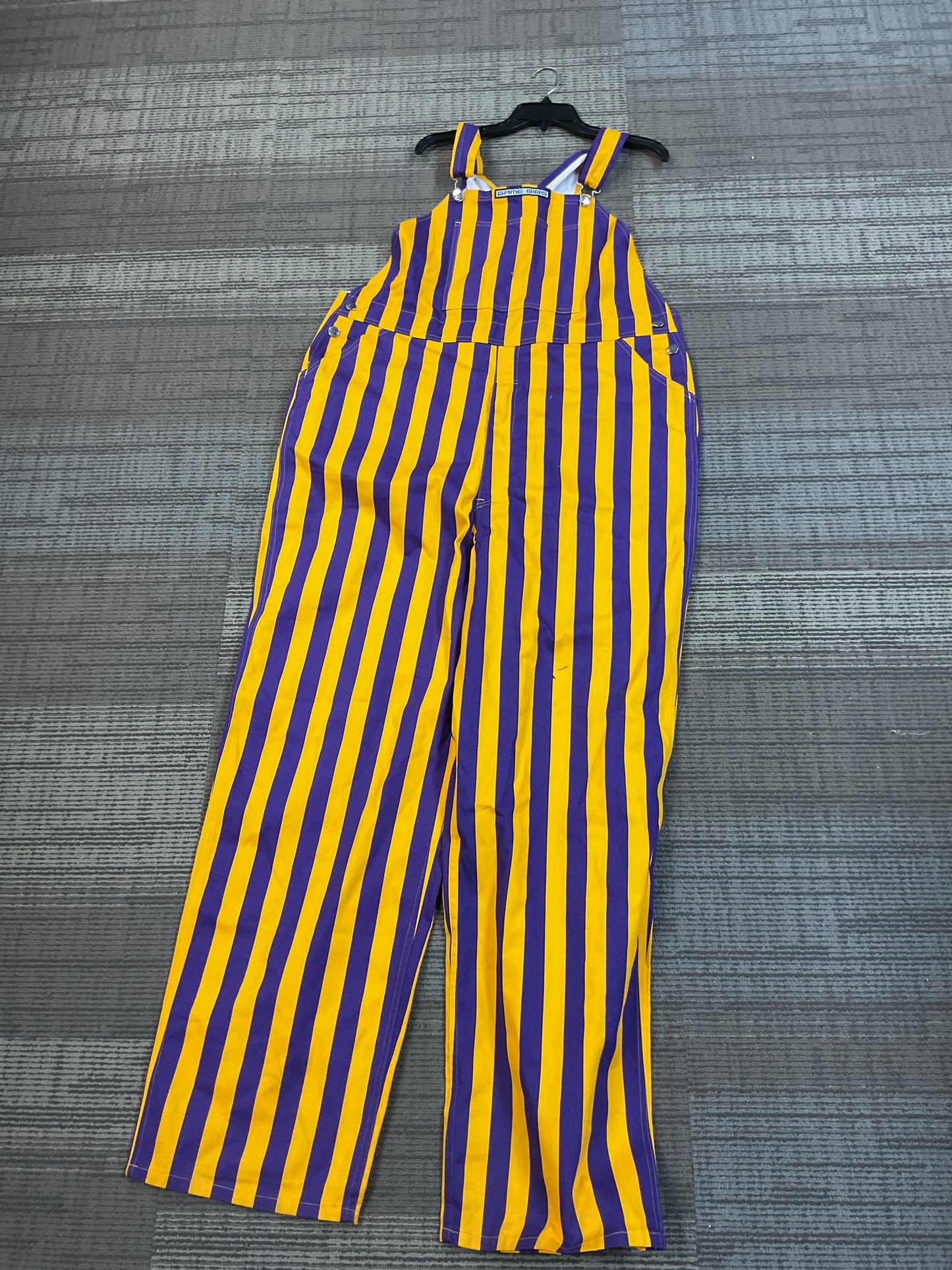 Size XL Game Bibs Purple Overalls NWT tall 34.5" inseam