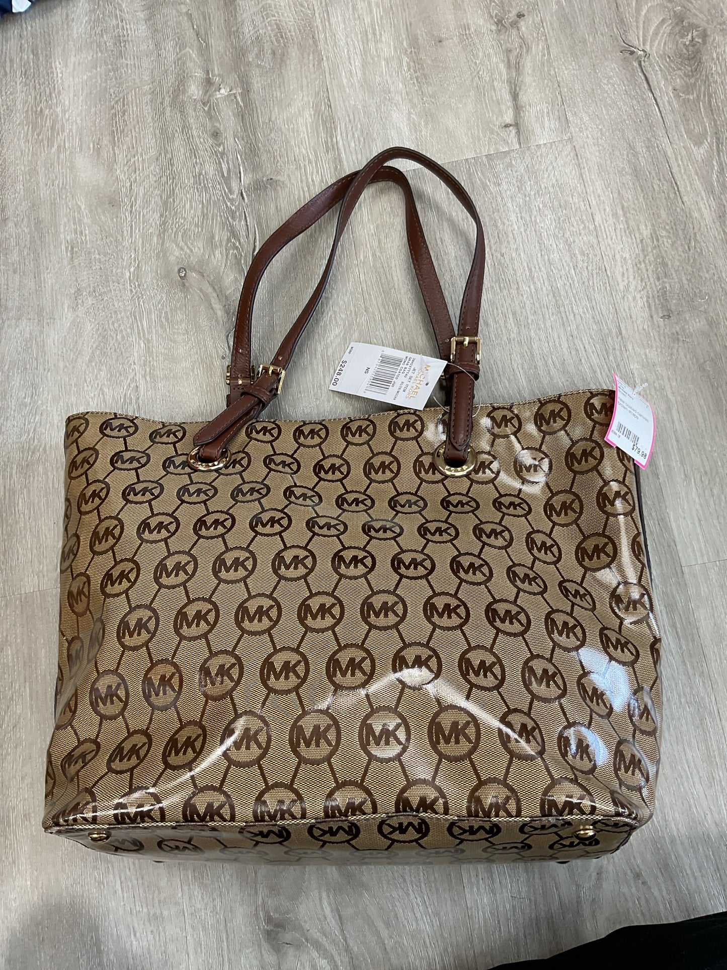Michael Kors Purse NWT Jet Set Grab Bag Coated canvas tote