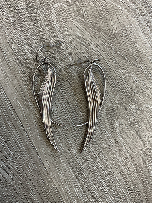 925 Sterling Earrings heavy sterling silver long wings