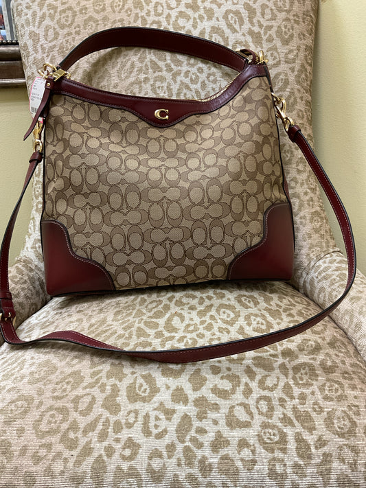 Ivie Jacquard Hobo Bag coach Purse